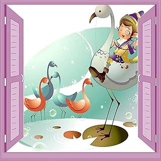Çocuk Odası Bebek Odası Pencere Poster Duvar Kağıdı Kuşlar ürün görseli 1