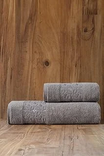 Soley Oppolo 2'Li Havlu Seti, Gri 50X90, 70X140 ürün görseli 1