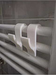 Havlupan Askısı 2'Li Set Delme Gerektirmeyen Pratik Havlu Kıyafet Askılığı Banyo Düzenleyici ürün görseli 1
