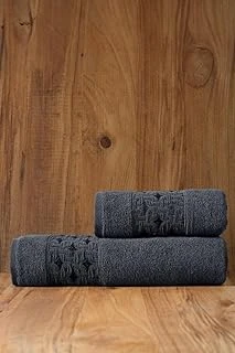 Soley Oppolo 2'Li Havlu Seti, Antrasit 50X90, 70X140 ürün görseli 1