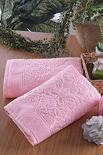 | 2'Li 50X90 Cm El&Yüz Havlu Seti Pembe ürün görseli 1