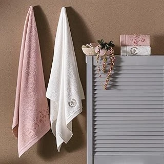 Taç Verve Pure Cotton Desenli Pamuk Hamam Seti, Pudra Krem, S-M/L-Xl ürün görseli 1