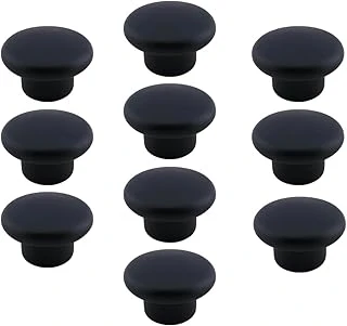 10 Adet Bohem Siyah Mantar Kulp Düğme Çekmece Mutfak Mobilya Dolabı Dolap Kulpu Kulbu Plastik Kulp ürün görseli 1