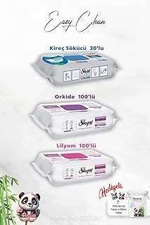 Lilyum Orkide Katkılı 100'Lü, Kireç Sökücü 30'Lu Temizlik Havlusu Rosie Hediye ürün görseli 1