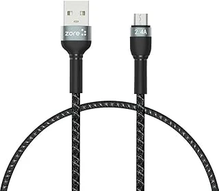 Zore Shira Serisi Micro Usb Kablo 30Cm Siyah ürün görseli 1