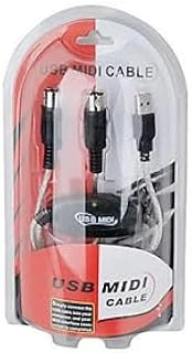 Usb Midi Kablo Usb 2 X 5 Pin Midi Kablo 5 Pin Midi Kablo Usb Çevirici ürün görseli 1