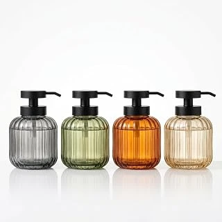 Deconox 1 Adet 500 Ml Cam Sıvı Sabunluk - Şık Tasarım - 4 Farklı Renk Seçeneği (Asorti Gönderim) ürün görseli 1