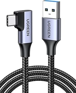 Ugreen Type-C Usb 3.0 90 Derece Açılı Örgülü Data Şarj Kablosu 1 Metre ürün görseli 1