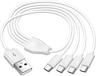 4768 4 In 1 Usb Tip-C Şarj Kablosu Çoklayıcı 1 Metre ürün görseli 1