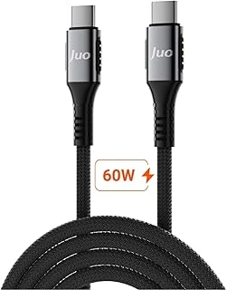 Juo 60W Usb Type-C To Type-C Örgülü Pd Hızlı Şarj Data Kablosu 1 Metre ürün görseli 1