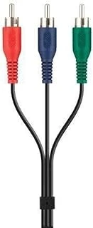 Belkin Blk-F3Y080Bf2M 3Xrca,M/M Metal Kablo, 2M, Siyah ürün görseli 1
