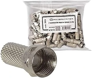 S-Link Sl-F186 S-Link Sl-F186 18Mmx8 Rg6 50 Li Paket Erkek Connector, Beyaz ürün görseli 1