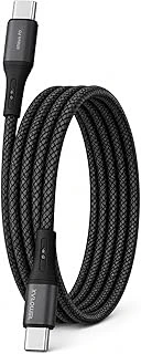 Type C-C Örgülü Şarj Kablosu, 1Metre, 60Watt Pd Hızlı Şarj, Remorax Wahoo (1Ad X 1Metre Siyah) ürün görseli 1