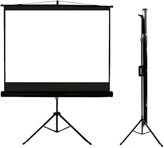 Codegen Tx-18 180X180Cm Tripod Ayaklı Taşınabilir Projeksiyon Perdesi, Siyah ürün görseli 1