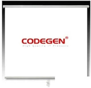 Codegen Ax-20 200X200Cm Siyah Fonlu Storlu Kilitleme Mekanizmalı Projeksiyon Perdesi, Beyaz ürün görseli 1