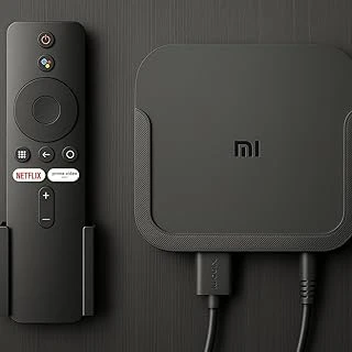 Mi Tv Box S Mi Box Tv Stick S İle Uyumlu Duvar Montaj Standı, Siyah, Bluetooth Uzaktan Kumanda Tutucu Aparatı ürün görseli 1
