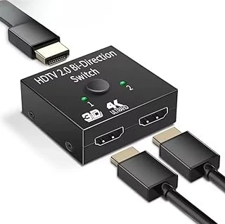 Hdmi Switch Splitter, Anahtar, 2 Giriş 1 Çıkış, Ps5, Ps4, Xbox, Tv Kutusu, Tv Stick, Monitör, Pc Ile Uyumlu, Çift Yönlü Ab Anahtar, ürün görseli 1