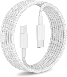 Pdateknoloji 60W Type-C To Type-C Örgülü Data Şarj Kablosu 1M Beyaz K2795 (Orijinal Görünümlü) ürün görseli 1