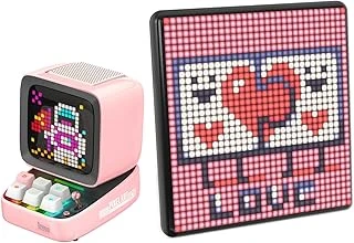Divoom Ditoo Pembe Bluetooth Hoparlör Pixoo Led Ekran Seti ürün görseli 1