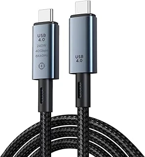 Coverzone 40Gbps 240W 4.0 Thunderbolt Type-C To Type-C Şarj, Data 8K 60Hz Görüntü Aktarım Kablosu Tip C 1.5 Metre Zr851 ürün görseli 1