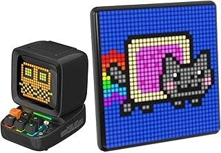 Divoom Ditoo Siyah Bluetooth Hoparlör Pixoo Led Ekran Seti ürün görseli 1