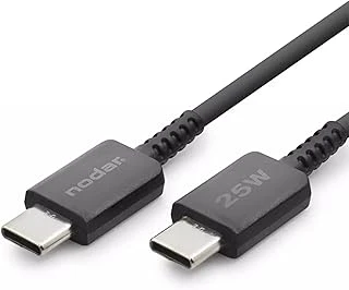 Nodar 25W Usb-C To Type-C Hızlı Şarj Data Kablosu 1 Metre - Pd Şarj Kablosu, Siyah ürün görseli 1