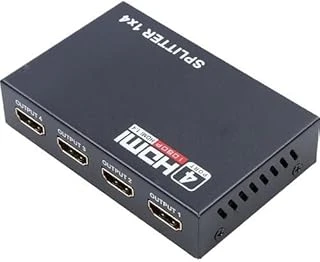 Primex Px-5004 4 Port Hdmi Splitter, 1 Giriş 4 Çıkış Adaptörlü Hdmi Çoklayıcı, 1080P 2K 4K Fhd 3D Görüntü Dağıtıcı, Pc Laptop Uydu Alıcı Ps5 Dvr Nvr Tv Box İçin Aynı Görüntü Ekran Çoğaltıcı ürün görseli 1