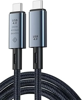 Daytona Zr852 240W Usb 4.0 40Gbps 8K Thunderbolt Görüntü Aktarım Hızlı Şarj Kablosu 1 Metre ürün görseli 1