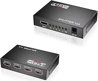4 Portlu Hdmi Splitter Dağıtıcı, 1 Giriş 4 Çıkışlı, Aynı Anda Görüntü Dağıtımı, 1.4V 1080P, ürün görseli 1