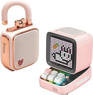 Divoom Ditoo Bluetooth Hoparlör Ses Kayıt Özellikli Lovelock Hediye Seti, Pembe ürün görseli 1