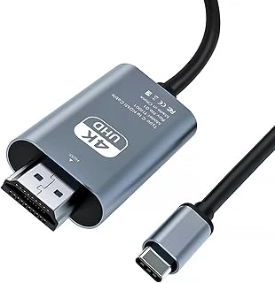 Coverzone Hdmi Çevirici Usb C Hdmi 4K 60Hz Hdmi, 200Cm Usb C Hdmi Adaptör Usb C Hdmi Uyumlu Thunderbolt Type-C To Hdmi 2 Metre Kablo Uzunluğu Zr854 ürün görseli 1