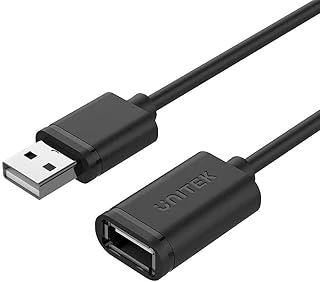 Unitek Kablo Usb 2.0 A Fiş Usb A Soketi/Uzatma Kablosu / 1,5 Metre, Siyah/Yazıcı, Klavye, Kart Okuyucu Vs. Için Uzatma/Y-C449Gbk ürün görseli 1