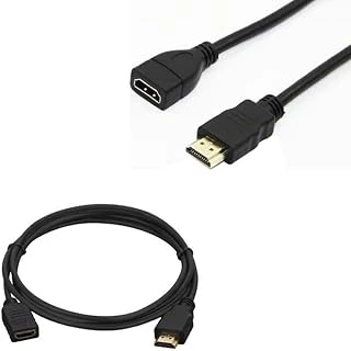 Erkek Di̇Şi̇ Gold Uçlu 50 Cm Uzatma Hdmi Kablo (Mi̇Ni̇ Hd Rec. İÇi̇N) ürün görseli 1