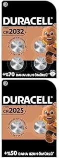 Özel 2032 Lityum Düğme Pil 3V, (Cr2032) 4’Lü Paket + Özel 2025 Lityum Düğme Pil 3 V, (Dl2025/Cr2025), 2’Li Paket ürün görseli 1
