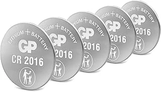 Gp Batteries Cr2016 2016 Boy Lityum Düğme Pil, 3 Volt, 5'Li Kart ürün görseli 1