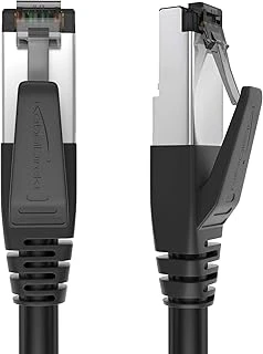 Kabeldirekt – Cat 8 Ağ Kablosu, 40 Gigabit, Esnek Kırılmaz Yapı – 10M (Lan Kablosu/Ethernet Kablosu, Maksimum Fiber Hızı Iletir Oyun/Ps5/Xbox Için Uygundur, Rj45 Fiş) ürün görseli 1