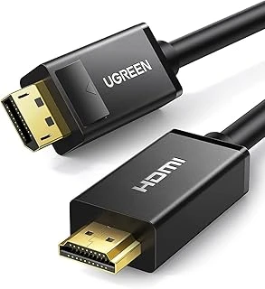 Ugreen 4K Displayport Hdmi Dönüştürücü Kablo, Siyah, 2 Metre ürün görseli 1