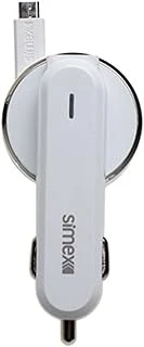 Simex Micro Usb Araç Şarj Aleti 3.1A Kırılmaz 80Cm Flat Kablo ürün görseli 1