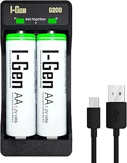 I-Gen Batteries G227 2’Li Aa/Aaa/9V Pil Şarj Aleti + 2 Adet Aa 2700 Mah 1.2 V Ni-Mh Şarjlı Kalem Pil Seti ürün görseli 1