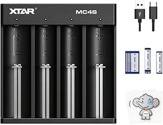 Xtar 18650 Akıllı Şarj Xtat Mc4S Usb C 16340 Lityum İyon Bataryalar Ni-Cd Için Aynı Zamanda 18650 Bataryalar Için ürün görseli 1