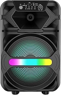 Sunix 20W 2400 Mah Mikrofonlu Led Işıklı Taşınabilir Bluetooth Hoparlör Bts-410 ürün görseli 1