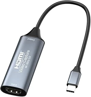 Coverzone 4K Usb C 2.0 Type-C Video Capture Görüntü Yakalama Adaptörü Usb 4K 30Hz Akış Öğretim Video Konferans Veya Yayın Için Oyun Yakalama Kartı (Hdmi Aktarma Için Kullanılmaz) ürün görseli 1