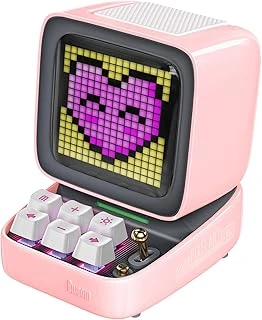 Divoom Ditoo Pixel Taşınabilir Hoparlör, 256 Led Uygulama Kontrollü Ekran, Mekanik Rgb Klavye, Oyunlar, Alarmlar Ile Bluetooth Kablosuz Yüksek Sesli Hoparlörler (Pink) ürün görseli 1