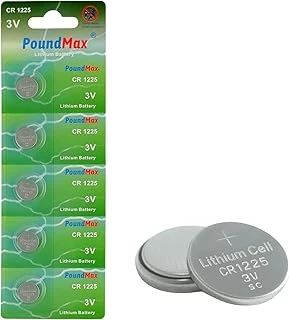 Poundmax 1225 Cr1225 Dl1225 3 V Lityum Düğmeli Piller (5'Li Paket) ürün görseli 1