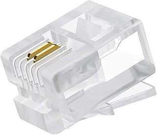 Rj11 Telefon Kablo Ucu Konnektörü 100 Adet ürün görseli 1
