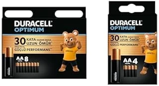 Optimum Aa Alkalin Kalem Piller, 1,5 V Lr6/Mn1500, 8’Li Paket + Optimum Aa Alkalin Kalem Piller, 1,5 V Lr6/Mn1500, 4'Lü Paket (Toplam 12 Adet) ürün görseli 1