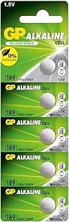 Gp Batteries Gp189 Lr54/189/V10Ga Boy Alkalin Düğme Pil, 1.5 Volt, 5'Li Kart ürün görseli 1