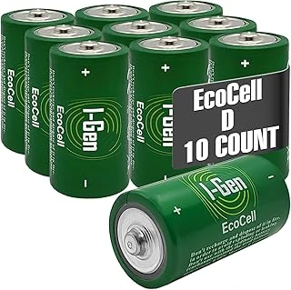 I-Gen Batteries R20 Ecocell D Boy Pil 1.5V Büyük Boy Pil (10, 10'Lu Paket) ürün görseli 1