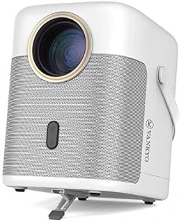 H300A Android Tv 4K Destekli Projeksiyon +Auto Focus+Auto Keystone 6G Wi-Fi+5.2 Bluetooth 240 Inç Yansıtma+Hifi Dolby Ses Sistemi Beyaz ürün görseli 1
