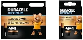 Optimum Aaa Alkalin İnce Kalem Piller, 1,5 V Lr03/Mn2400, 8’Li Paket + Optimum Aaa Alkalin İnce Kalem Piller, 1,5 V Lr03/Mn2400, 4’Lü Paket (Toplam 12 Adet) ürün görseli 1